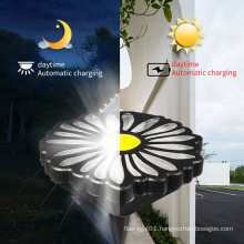 Solar garden pile light outdoor small daisy LED solar light, used for courtyard lawn garden garden path decoration